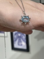 "'Ηλιος" Κολιέ Ασήμι, Τοπάζ