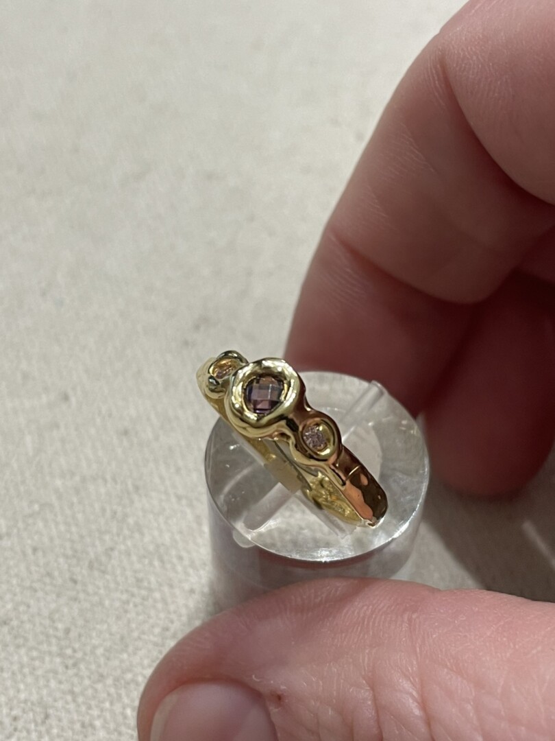 GS003 Χειροποίητο Δαχτυλίδι Χρυσό