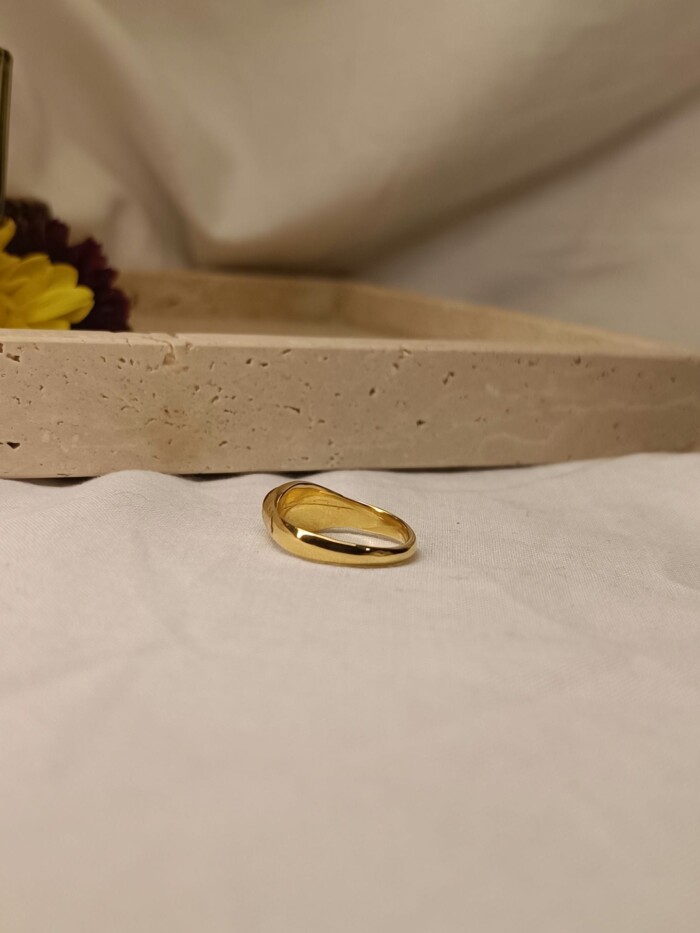 Stone Carnelian Δαχτυλίδι Χρυσό