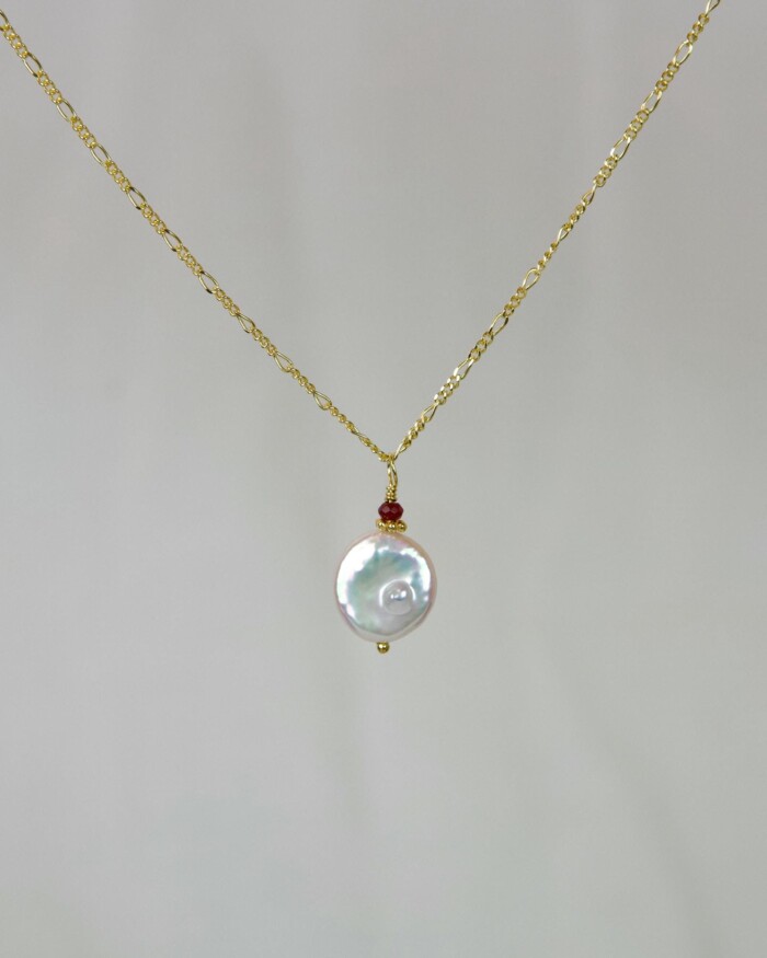 Moon Pearl κολιέ χρυσό