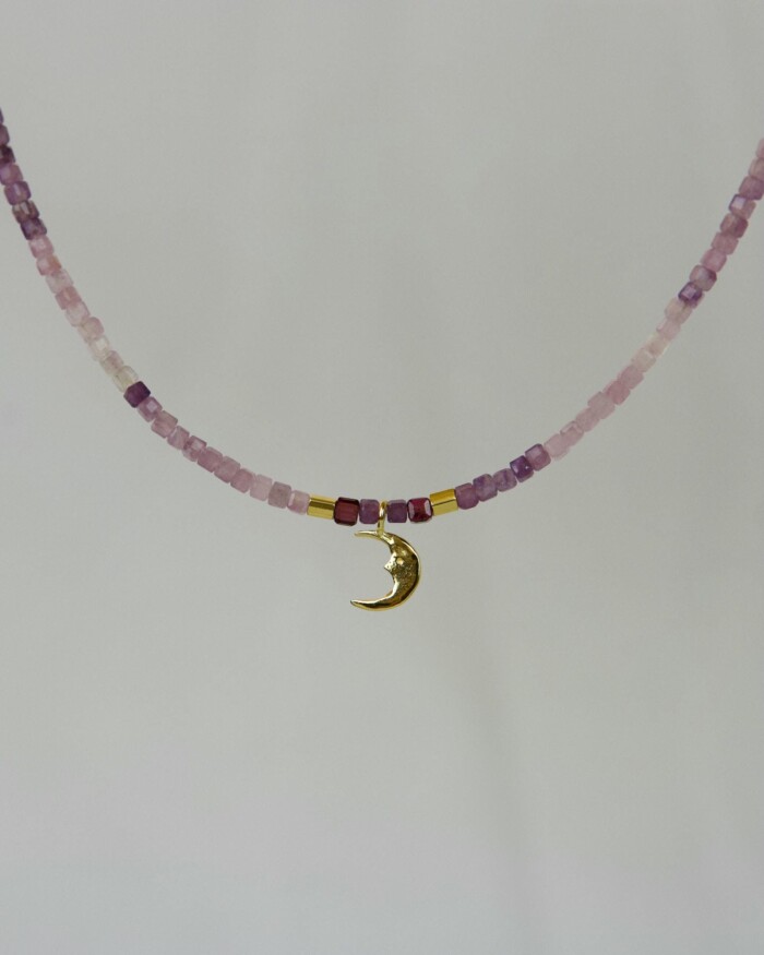 Αμέθυστος Χειροποίητο Κολιέ Χρυσό