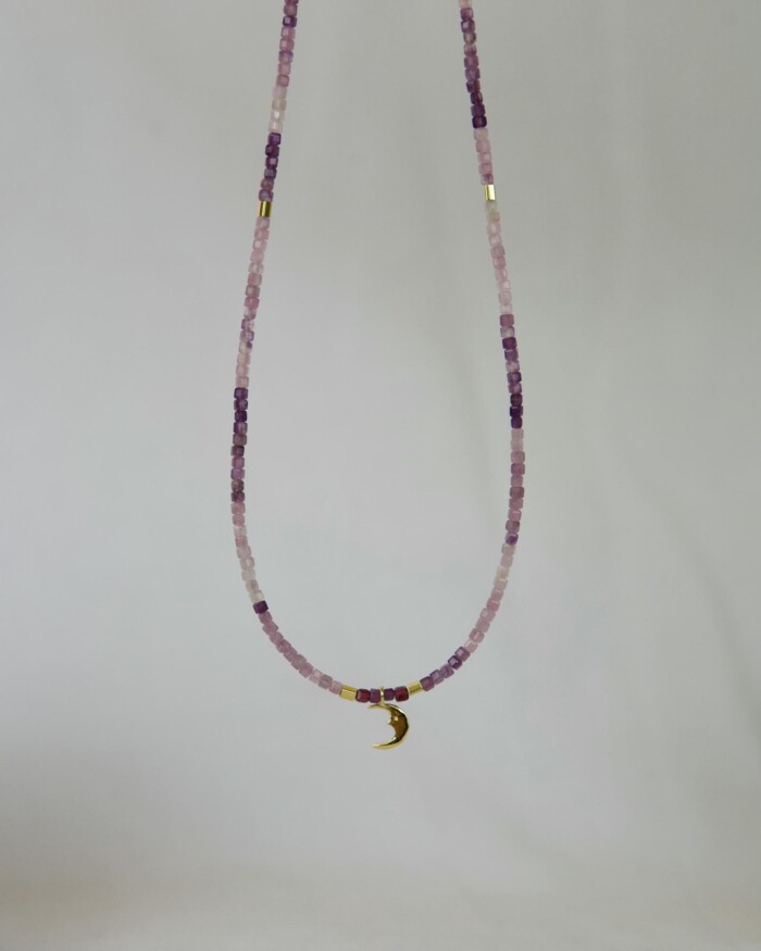 Αμέθυστος Χειροποίητο Κολιέ Χρυσό
