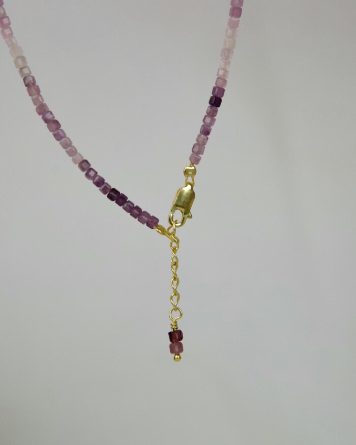 Αμέθυστος Χειροποίητο Κολιέ Χρυσό