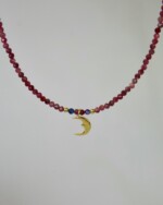 Ρουμπίνι Χειροποίητο Kολιέ Xρυσό