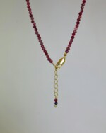 Ρουμπίνι Χειροποίητο Kολιέ Xρυσό