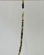 Green Tourmaline Χειροποίητο Κολιέ Χρυσό