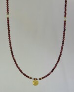 Garnet Χειροποίητο Κολιέ Χρυσό