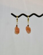 "Sunstone" χειροποίητα σκουλαρίκια χρυσά