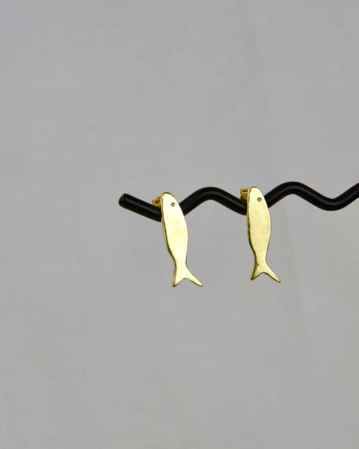 Fish Σκουλαρίκια Χρυσά