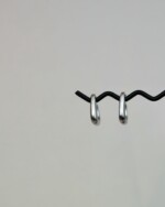 Square Grace Κρίκοι Ασήμι