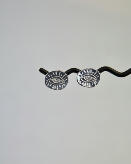 Evil Eye Χειροποίητα Σκουλαρίκια Ασημένια Evil Eye Χειροποίητα Σκουλαρίκια Ασημένια