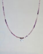 Αμέθυστος Χειροποίητο Κολιέ Ασήμι