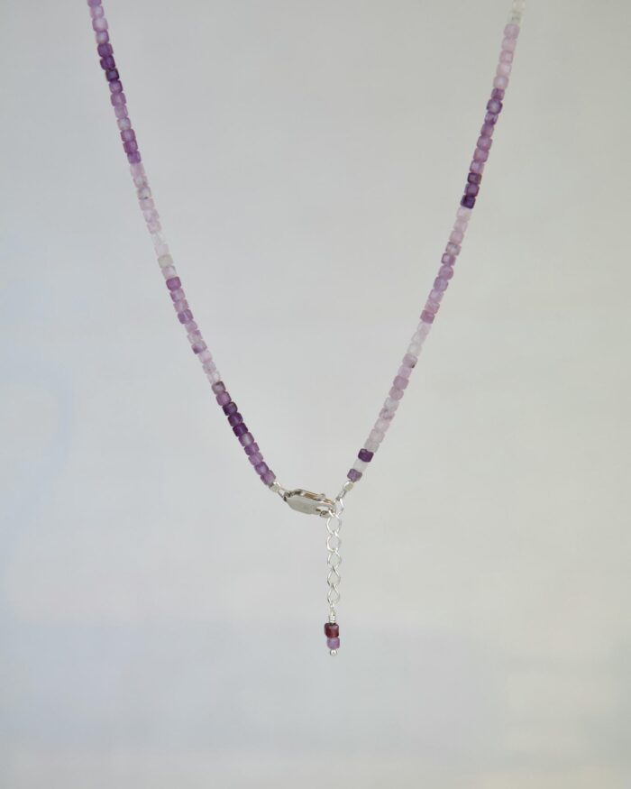 Αμέθυστος Χειροποίητο Κολιέ Ασήμι