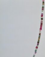 Watermelon Tourmaline Χειροποίητο Κολιέ Ασήμι