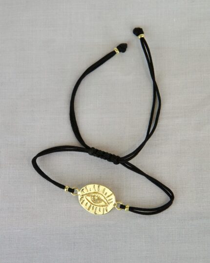 "Evil Eye" Χειροποίητο βραχιόλι χρυσό "Evil Eye" Χειροποίητο βραχιόλι χρυσό