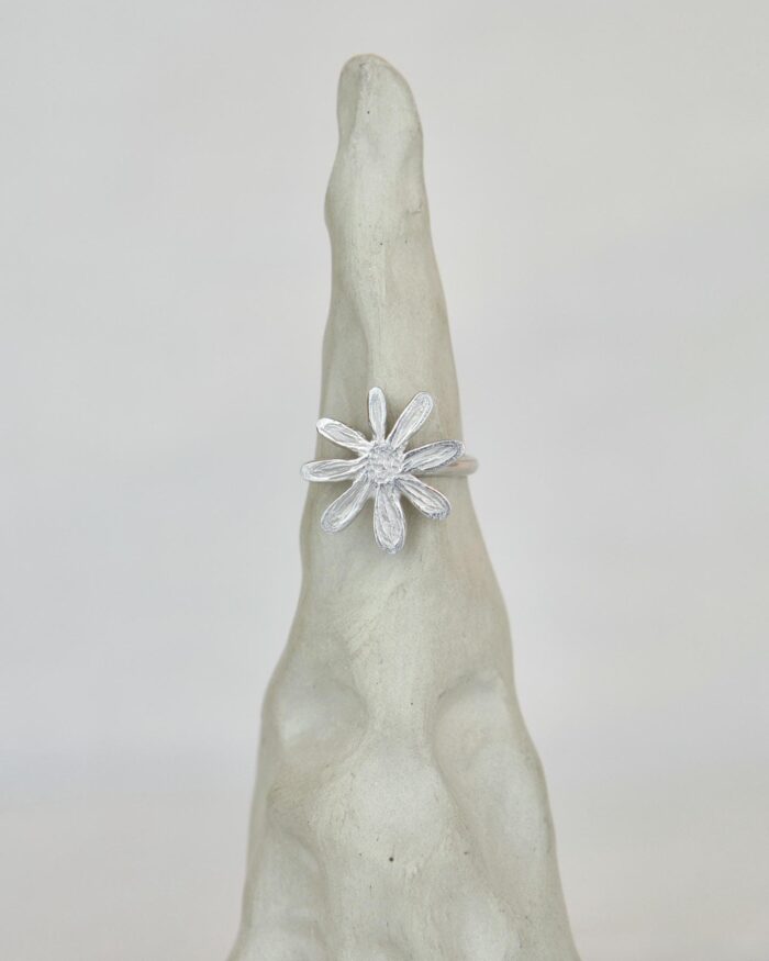 Yellow Daisy Δαχτυλίδι Ασήμι