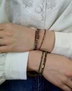 Ρουμπίνι Χειροποίητο Βραχιόλι Xρυσό