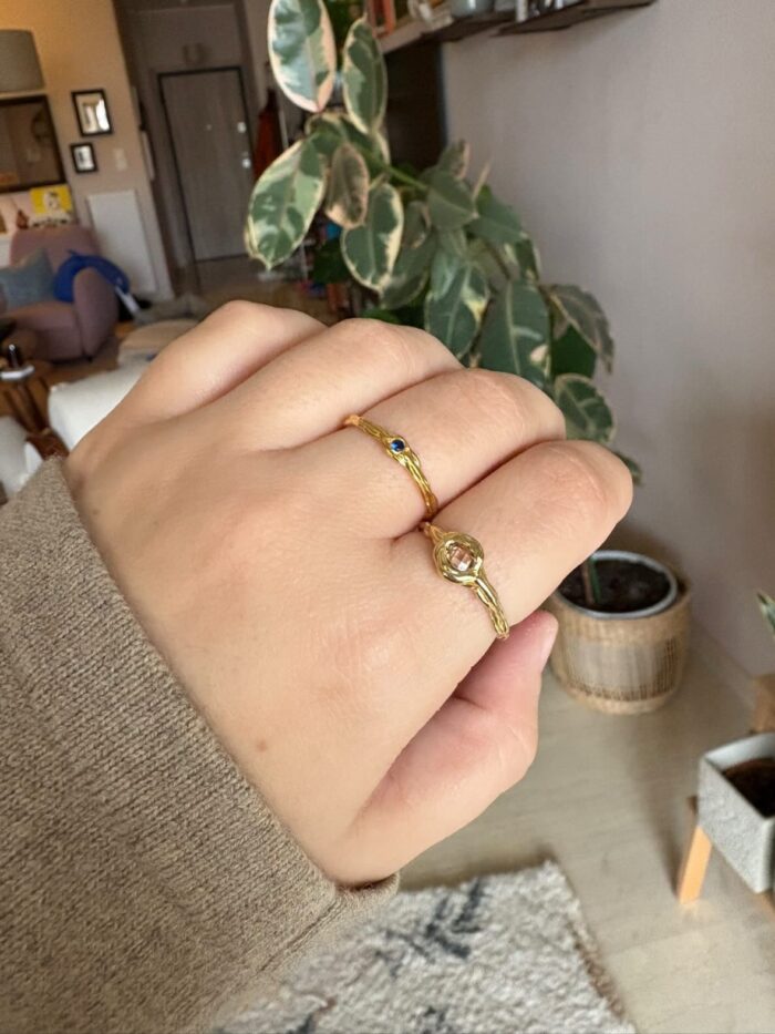 Ios Χειροποίητο Δαχτυλίδι Ασήμι