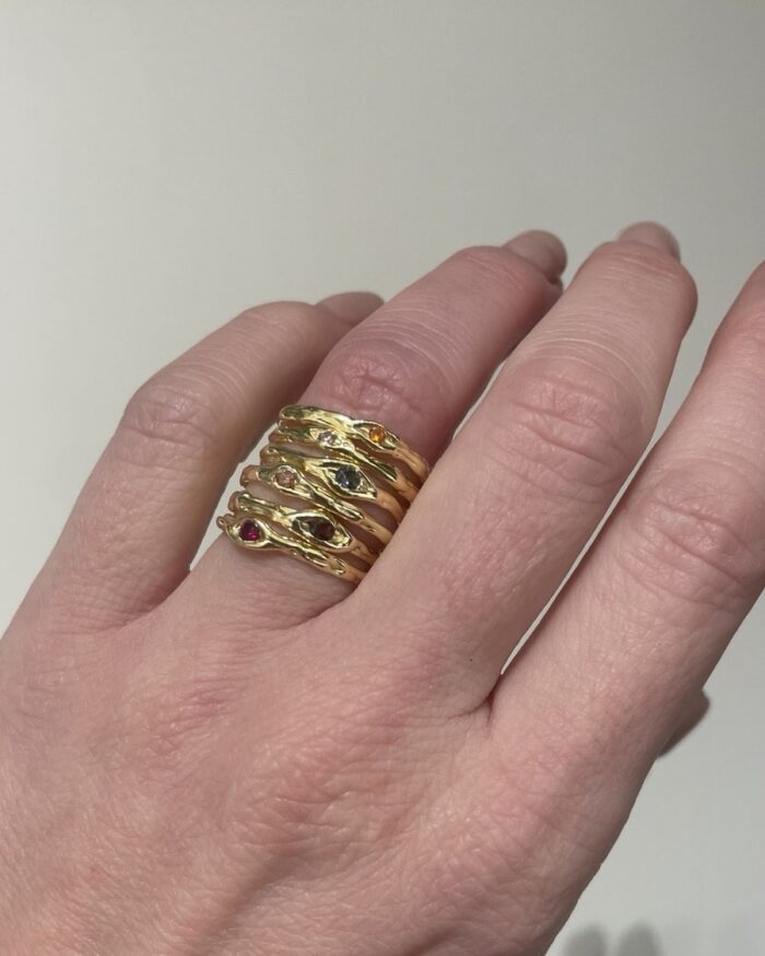 Ios Χειροποίητο Δαχτυλίδι Ασήμι